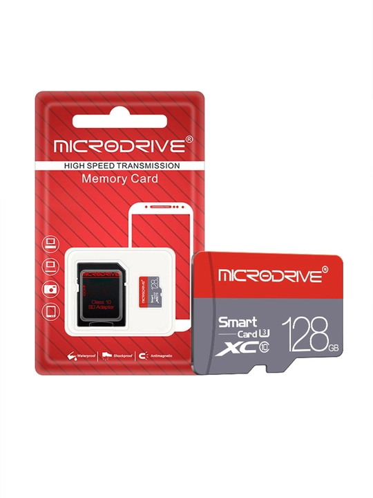 MicroDrive microSD xotira kartasi, 128 GB - 