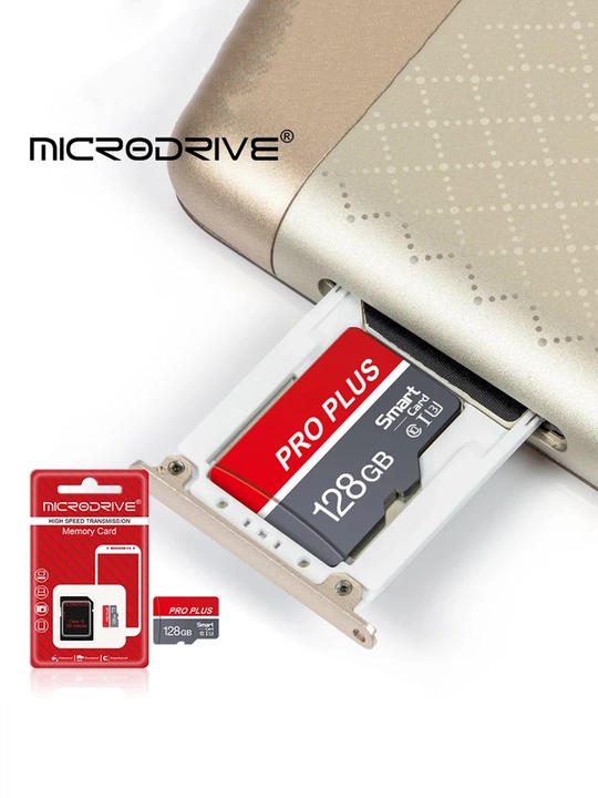 MicroDrive microSD xotira kartasi, 128 GB