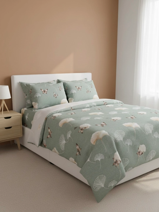 Yotoq jildi to'plami paxta satin - ikki kishilik: 220x220 - 