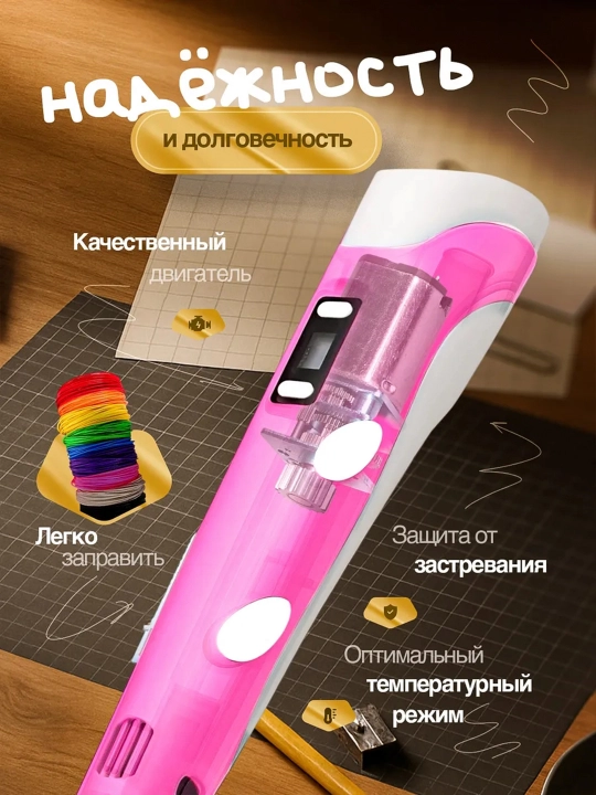 3D ручка — инструмент для творчества и моделирования с LCD дисплеем