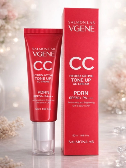 KOREYA №1 CC CREAM SPF50+ PA++++, PDRN namlaydi • yuzni yoritadi • terni tekislaydi - 