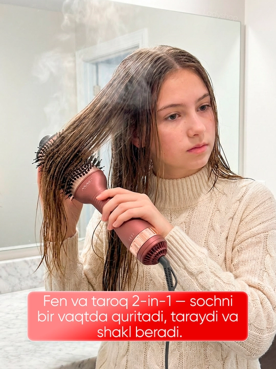 Fen-taroq MAC Styler, soch quritgich-cho‘tka, fen cho‘tka, soch turmaklagich, 3 rejim