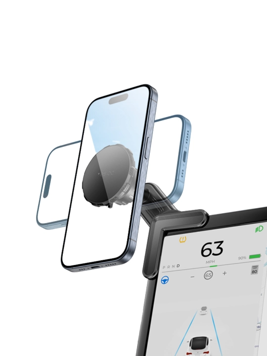 Yesido C120 va C212 telefon uchun avtomobil tutqichi, gravitatsion va MagSafe mahkamlagich