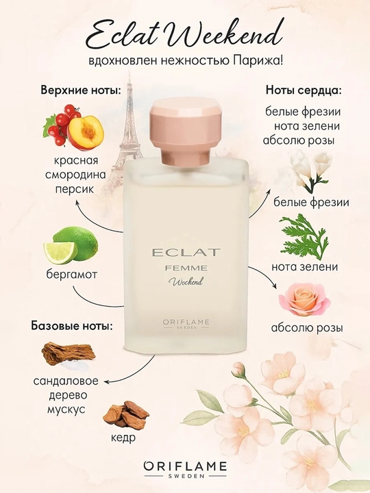 Туалетная вода Éclat Femme Weekend, для женщин, 50 мл