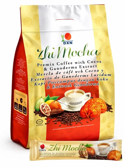 DXN ZHI MOCHA – кофе с ганодермой и какао — LOVEDXN-ZHIMOCHA-1ШТУК