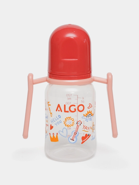 ALGO tutqichli bolalar ovqatlanish shishasi, 125 ml - 
