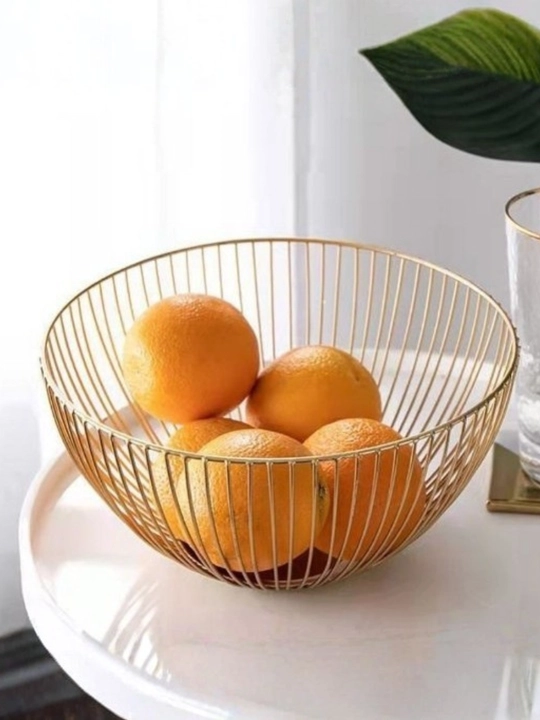 Фруктовая корзина, металлическая ваза для фруктов, корзина для кухни и стола - 
