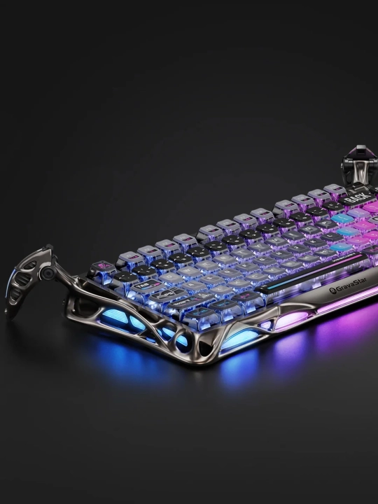 O'yin klaviaturasi GRAVASTAR Mercury K1 Pro Special Edition - Cyberpunk