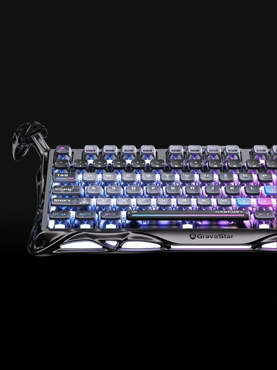 O'yin klaviaturasi GRAVASTAR Mercury K1 Pro Special Edition - Cyberpunk