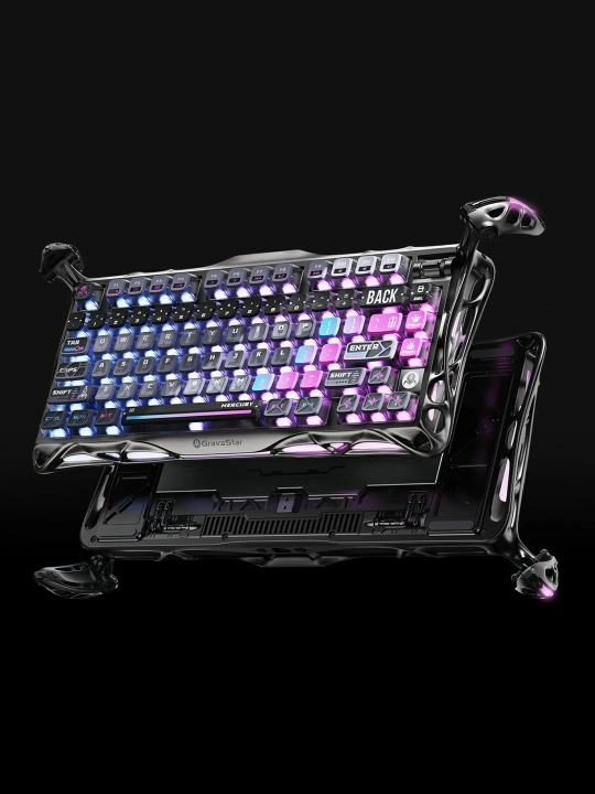 O'yin klaviaturasi GRAVASTAR Mercury K1 Pro Special Edition - Cyberpunk