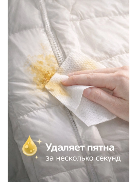 Салфетки Cleaning, для очистки пуховиков, без стирки, 10 штук