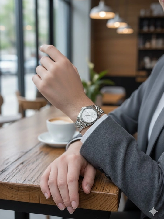 Ayollar uchun klassik Rolex soati - to‘liq sovg‘a to‘plami
