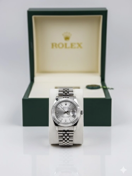 Ayollar uchun klassik Rolex soati - to‘liq sovg‘a to‘plami