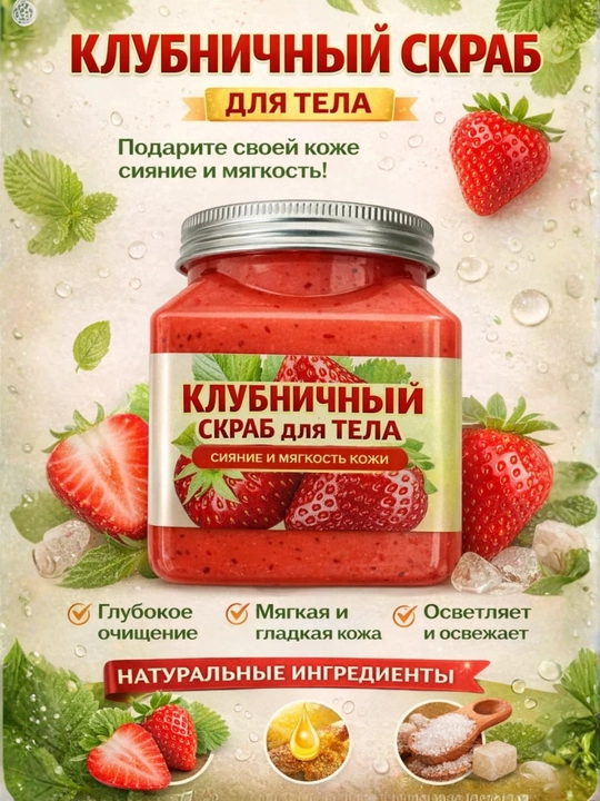 Скраб для тела Body Glow, с разными ароматами