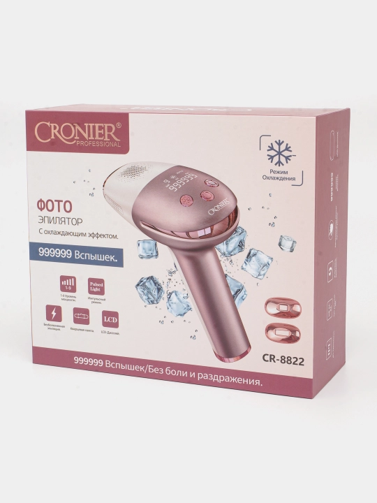 Lazerli fotoepilyator Cronier 8816 CR 8822 CR 8821 butun tana uchun sovutish effekti bilan
