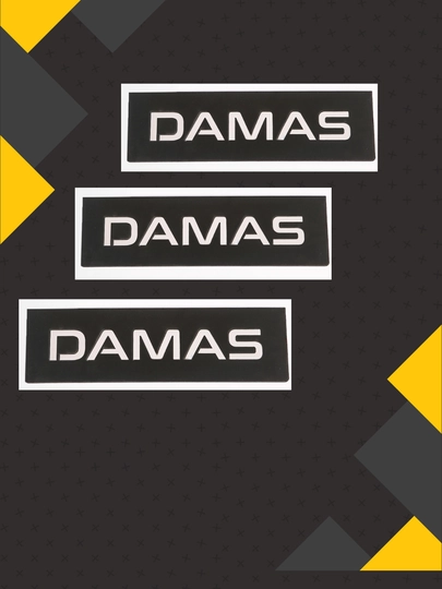 Специальная наклейка для приборной панели автомобилей Damas и Labo — XABIBAM-STIKER-ЧЕРН