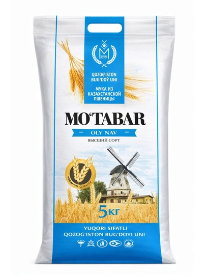 Мука Mo'tabar, высший сорт, 5 кг