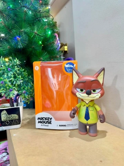 Zveropolis, Zootopia, kolleksiyali yumshoq brelok-figura