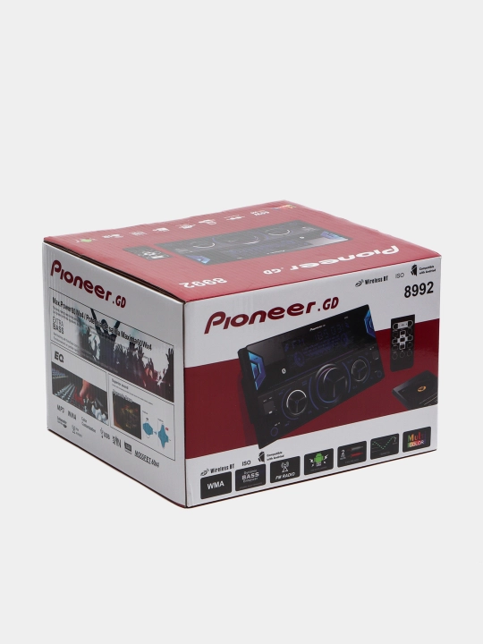 Автомагнитола Pioneer.GD, MP3/USB/AUX/MicroSD/FM Radio/Bluetooth, магнитофон