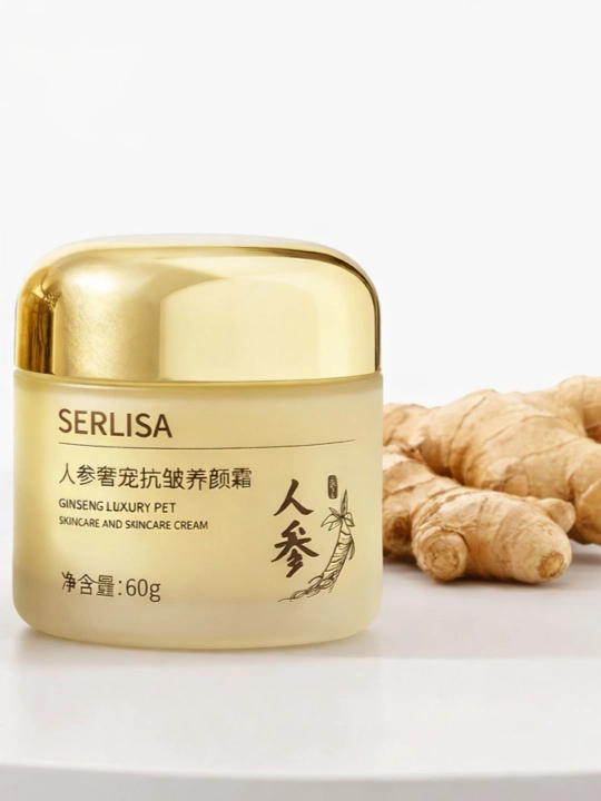 Jenshen o'simligidan tayyorlangan krem yuz uchun SERLISA, 60 ml - 
