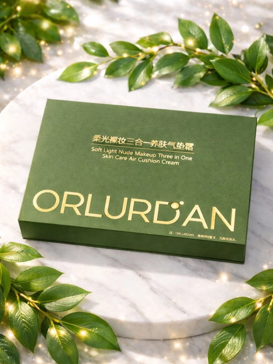 Кушон для женщин ORLURDON, для лица, алмазный дизайн, 4 в 1 + дополнительная крем губка