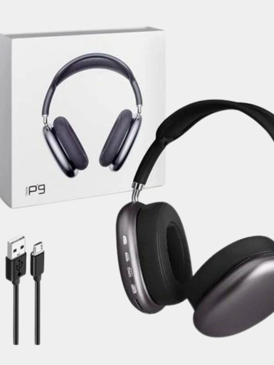 P9 — simsiz full-size Bluetooth naushniklar, shovqinni kamaytirish
