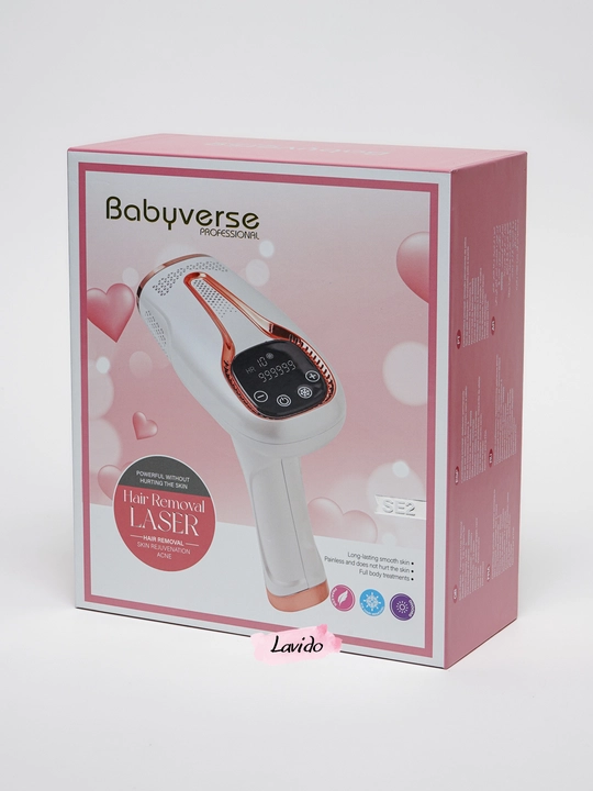 Babyverse lazerli fotoepilyatori, butun tana uchun sovutish effektiga ega epilyator