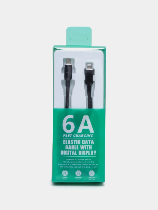 Tez zaryad Type-C kabel — silikon, iPhone va Redmi uchun