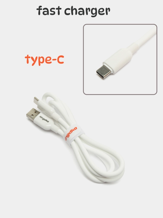 USB-A dan Type-C kabel — tez zaryadlash, Redmi, Samsung va Android mos