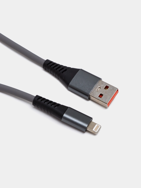 Кабель USB для iPhone — силиконовый, быстрая и прочная зарядка