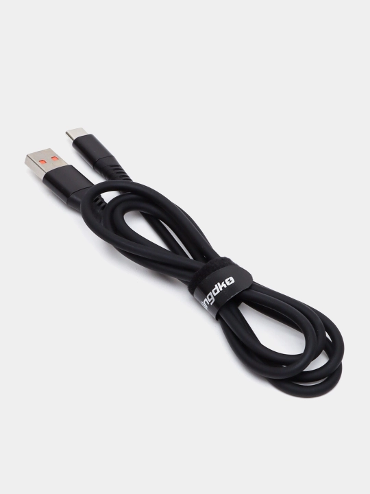 Kingdko Type-C USB кабель силиконовый, поддерживает быструю зарядку