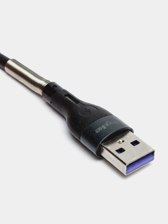 Type-C prujinali USB kabel — tez zaryad, Redmi/Samsung/Android uchun