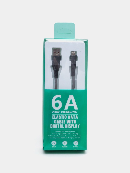 iPhone USB zaryad kabeli — silikon, tez va mustahkam