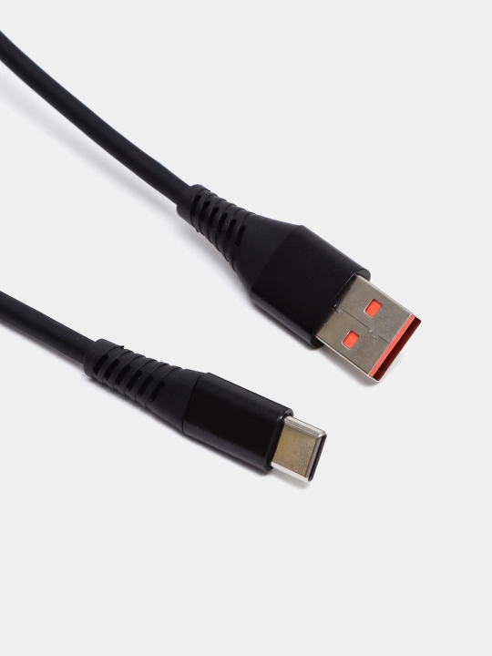 Kingdko Type-C USB кабель силиконовый, поддерживает быструю зарядку - 