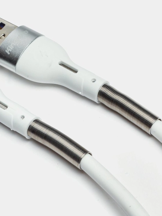 Пружинный Micro USB кабель — Redmi, Samsung, Android, быстрая зарядка - 