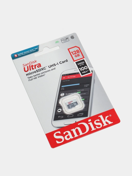 Флешка Sandisk 32/64/128/256 ГБ с адаптером, OTG для Redmi и Samsung