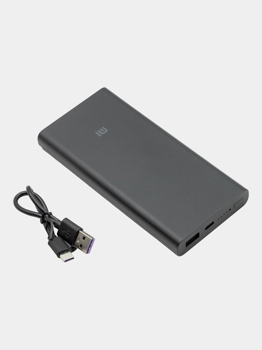 Tashqi batareya Mi Power Bank 10000 mA/soat, quvvat banki tez quvvatlanadi