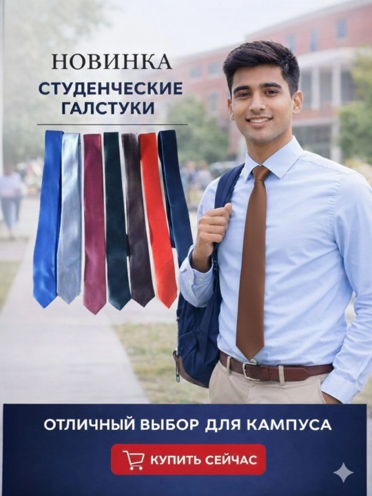 Galstuk maktab va talabalar uchun, klassik qora, 150 × 5 sm, uniseks, maktab formasi
