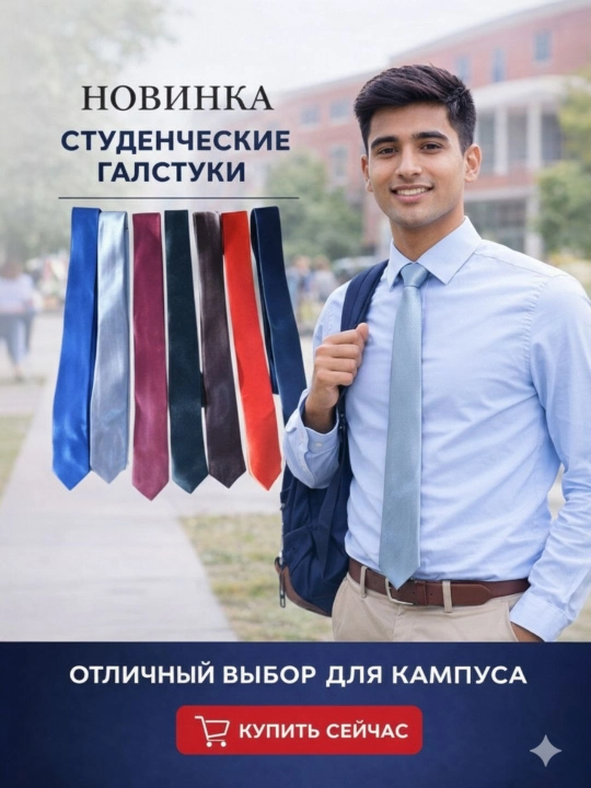 Galstuk maktab va talabalar uchun, klassik qora, 150 × 5 sm, uniseks, maktab formasi