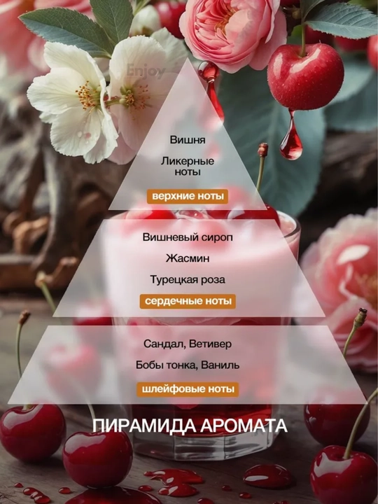 Сияющий мист для волос и тела Tashe, парфюмерный спрей шиммер, с ароматом спелой вишни