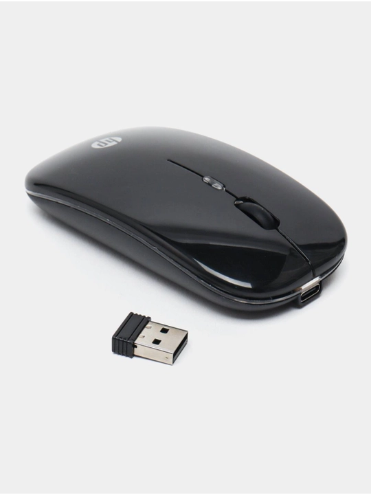 HP W10 simsiz sichqonchasi — Bluetooth orqali ulanadi, Type-C orqali zaryadlanadi