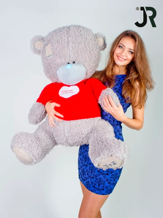 Yumshoq ayiqcha Teddy Bear, bolalar va kattalar uchun ulkan plyushli ayiq o'yinchoq