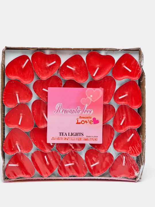 Romantik dekor uchun yurak shaklidagi shamlar 10 - 