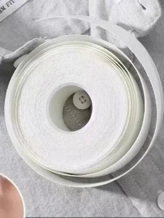 Yoqalar va manjetlar uchun ter va kirdan himoyalovchi yopishqoq lenta, 2,5 sm × 8 m