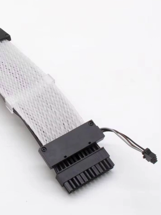 Kompyuter PSU va anakart uchun 24-pinli RGB ish stoli uzatma kabeli