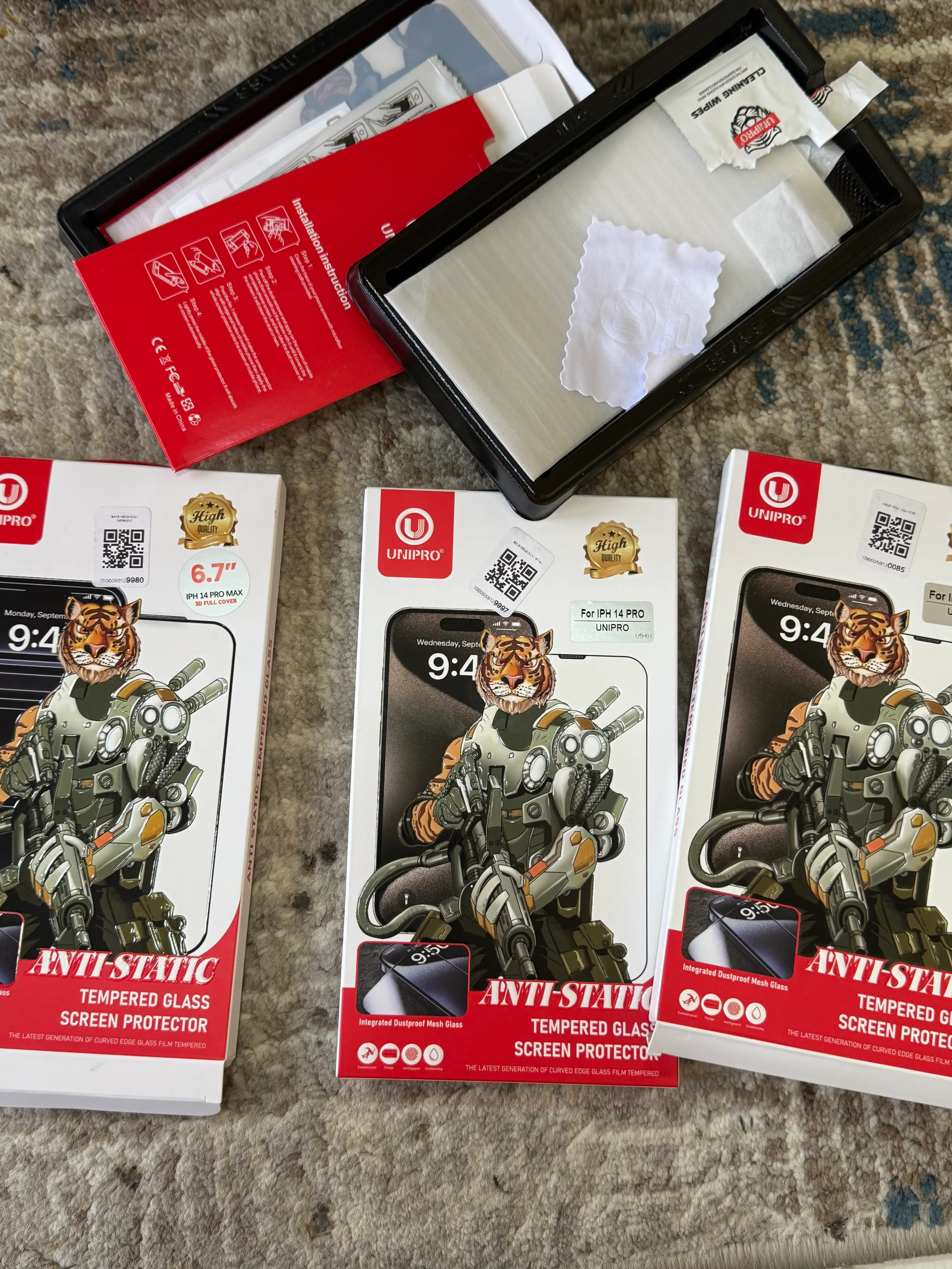 Himoya oynasi Tempered iPhone XS, 11, XR, 12, 13, 14, 15, Pro, Pro Мax uchun