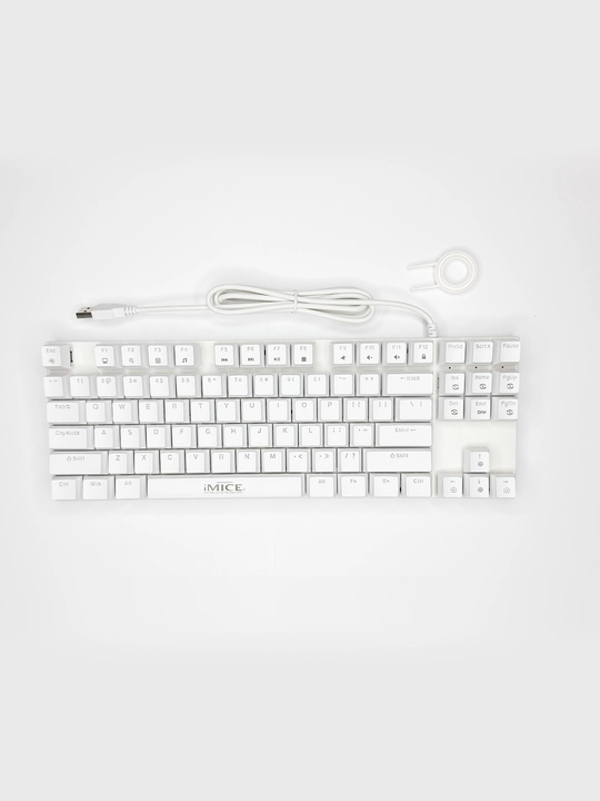 IMICE GK-300 mexanik klaviatura — simli, RGB yoritish, o‘yin uchun - 