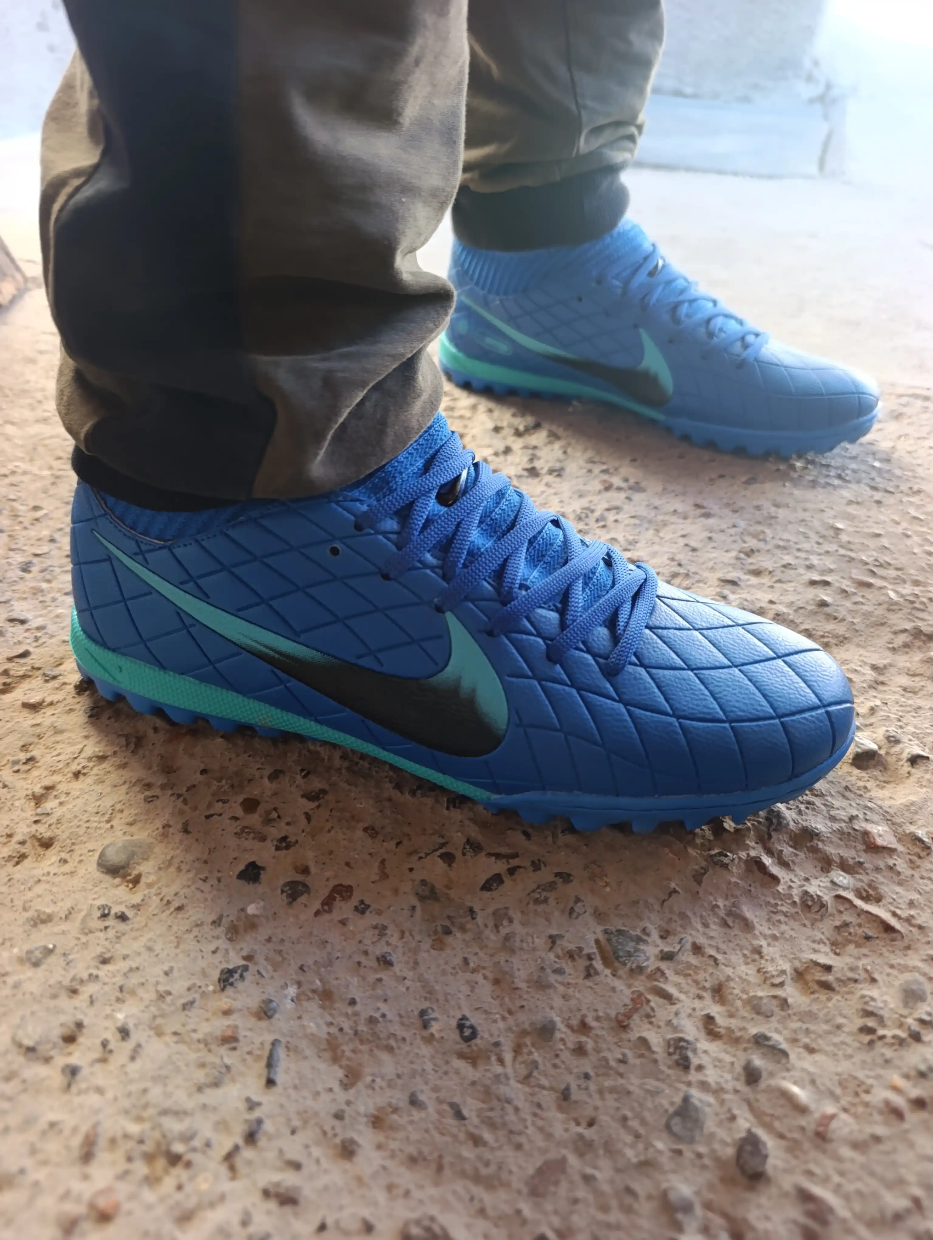 Футбольные бутсы Air Zoom, сороконожки, с манжетом и Полуманжеты, яркие цвета