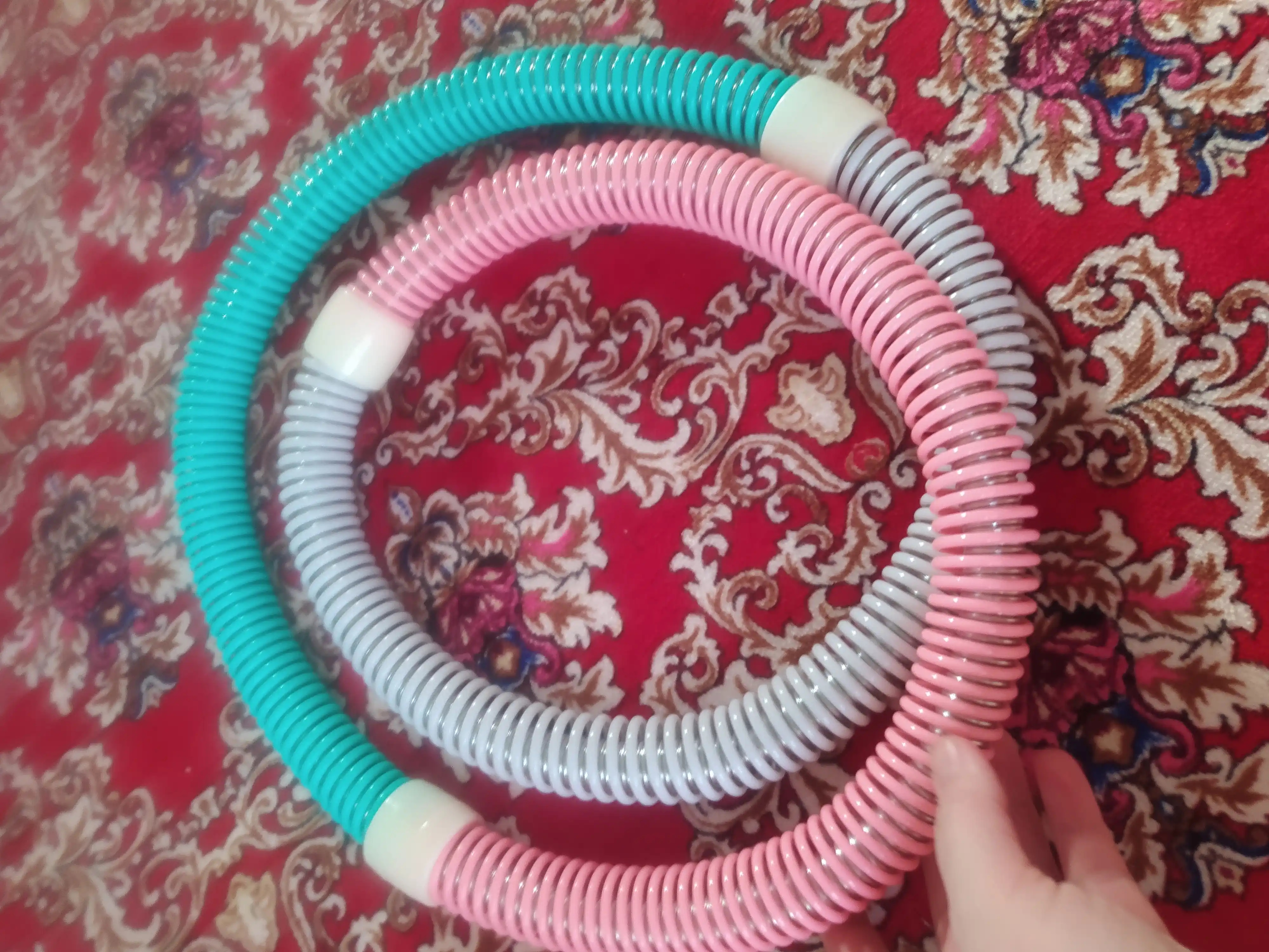 Ayollar uchun bel va vazn yo‘qotish uchun buklanadigan, prujinali fitnes halqasi