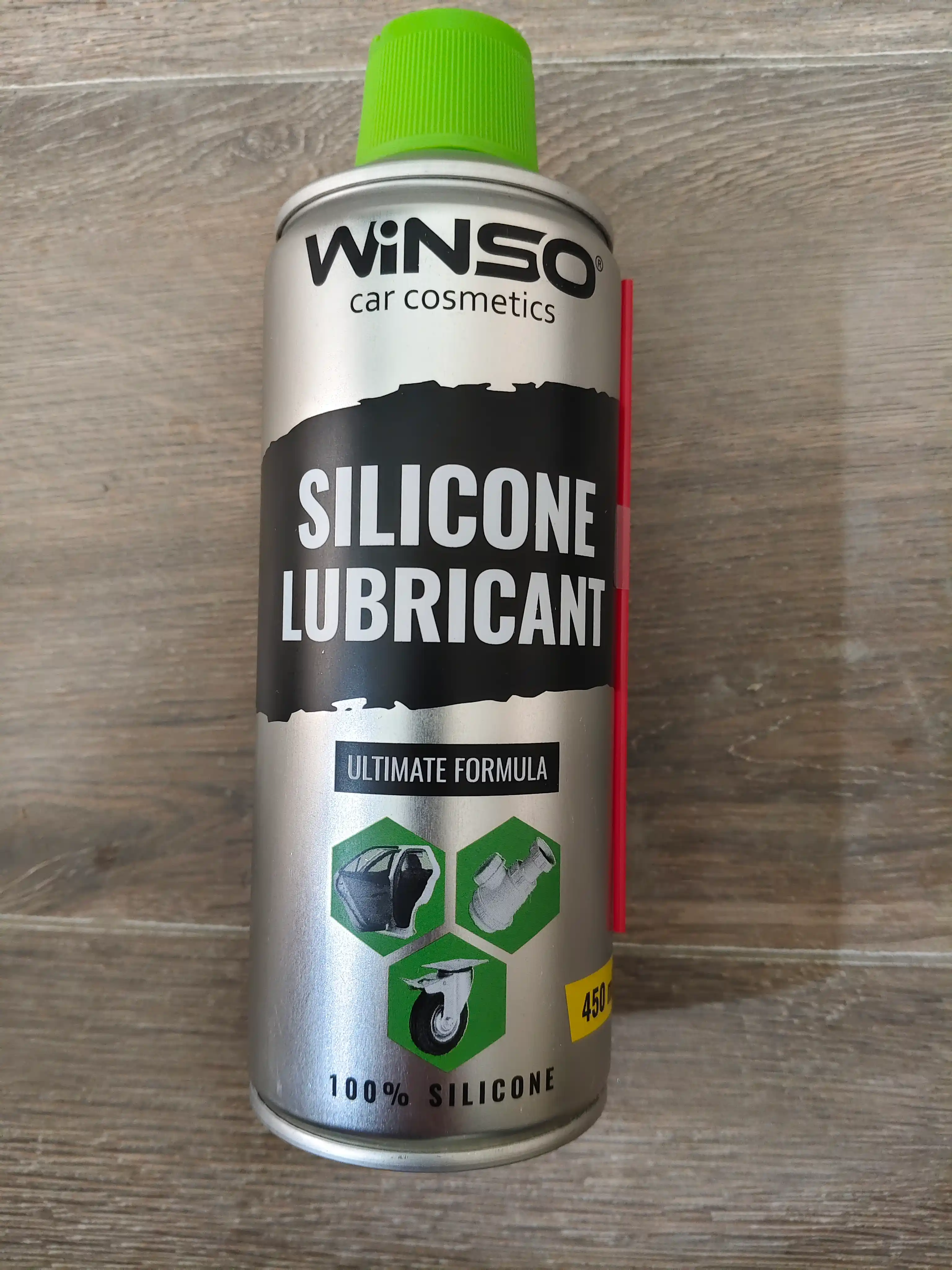 Avtomobil uchun silikon moylash aerozol spreyi, WINSO450 ml